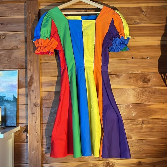 Vintage Rainbow Squaredance Dress size S - Picture 5 of 6